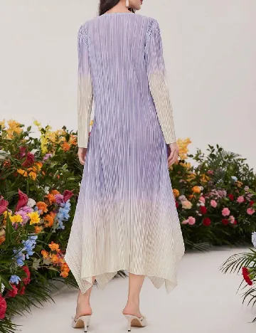 Rochie lunga SHEIN, lila/ecru Mov