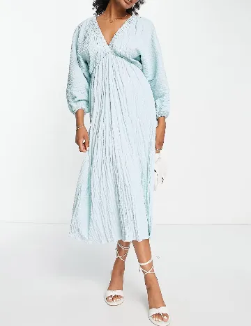 Rochie medie ASOS, bleu Albastru