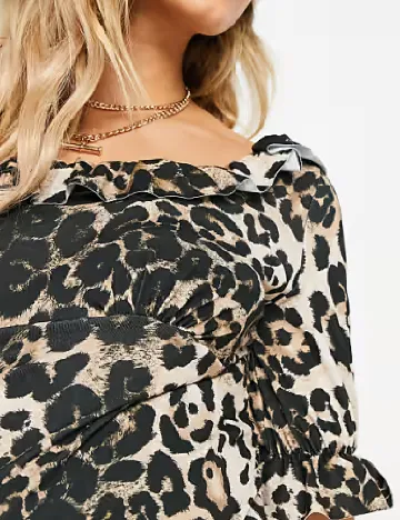 Rochie medie River Island Maternity, animal print Animal print
