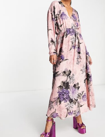 Rochie lunga ASOS, roz