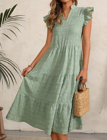 Rochie medie SHEIN, verde