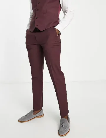 Pantaloni ASOS, visiniu Rosu