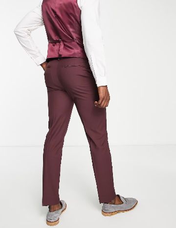 Pantaloni ASOS, visiniu