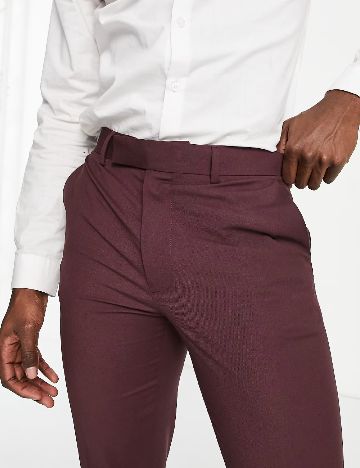 Pantaloni ASOS, visiniu