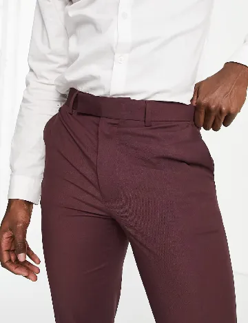 Pantaloni ASOS, visiniu Rosu