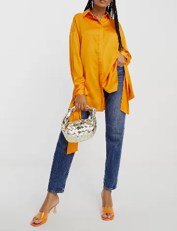 Camasa Oversize ASOS, portocaliu Portocaliu