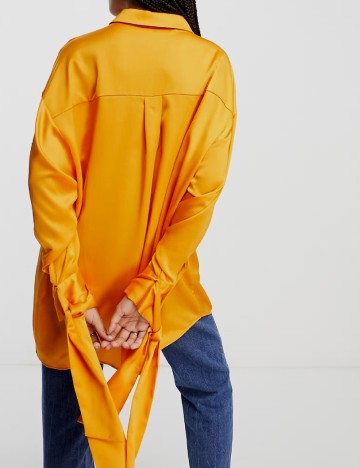 Camasa Oversize ASOS, portocaliu