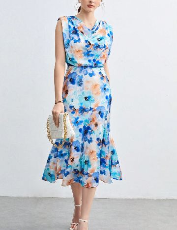 Rochie medie SHEIN, albastru