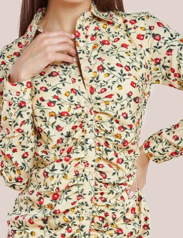 Rochie medie City Goddess, crem