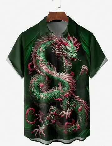 Camasa SHEIN, verde Verde