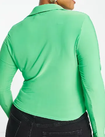 Camasa ASOS Curve, verde Verde
