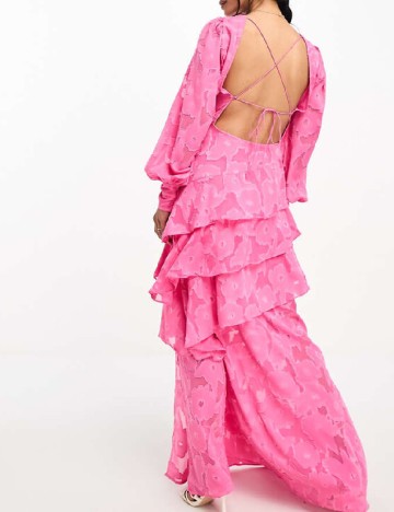 Rochie lunga Pretty Lavish, roz