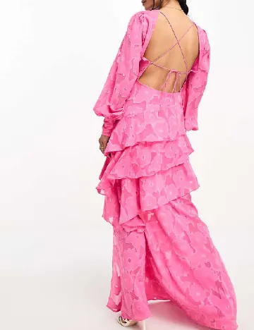 Rochie lunga Pretty Lavish, roz Roz