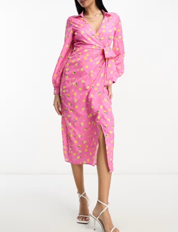 Rochie medie IN THE STYLE, roz