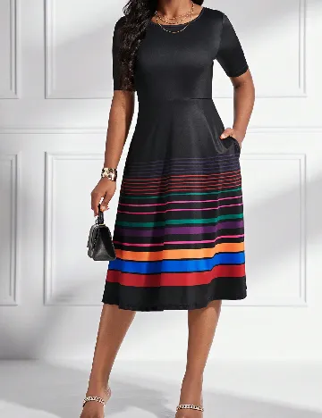 Rochie medie SHEIN, negru Negru
