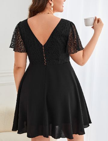 Rochie scurta SHEIN CURVE, negru