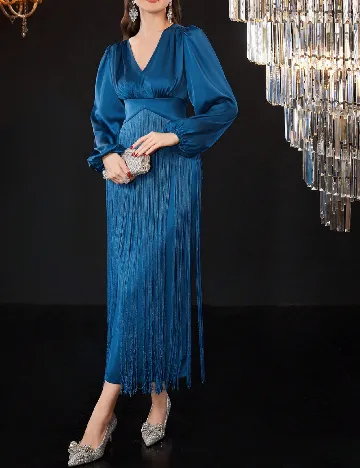 Rochie lunga SHEIN, albastru Albastru