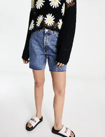 Pantaloni scurti Monki, albastru Albastru