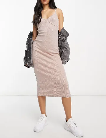 Rochie medie Miss Selfridge, roz pal Roz