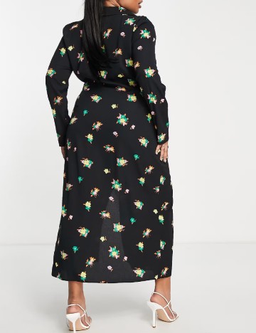 Rochie lunga ASOS Curve, negru