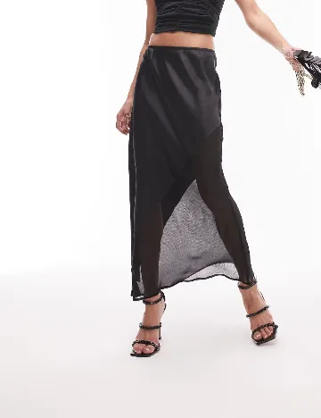 Fusta Top Shop, negru Negru