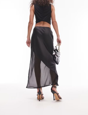 Fusta Top Shop, negru