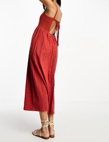 Rochie medie ASOS, caramiziu