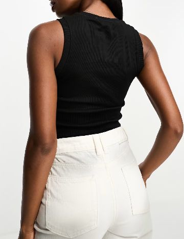 Top Calvin Klein Jeans, negru