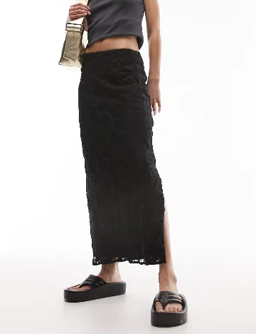 Fusta Top Shop, negru Negru