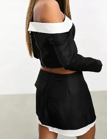 Fusta Missy Empire, negru Negru