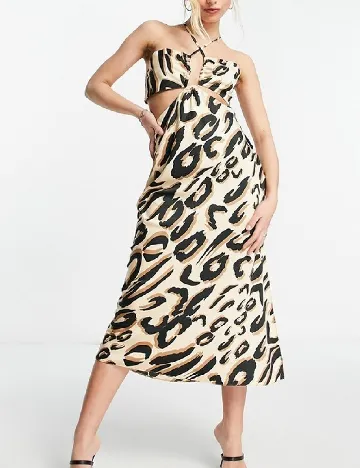 Rochie medie Miss Selfridge, animal print Animal print