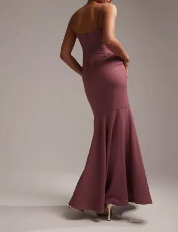 Rochie lunga ASOS, roz pudra inchis Roz
