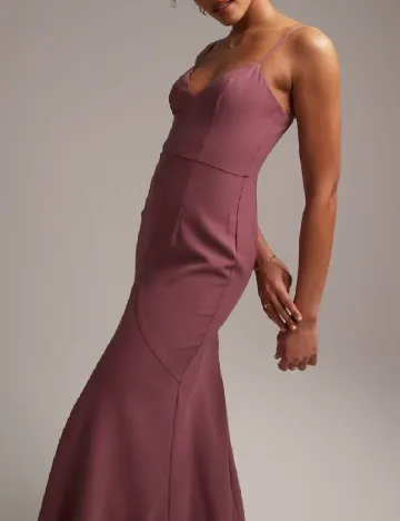 Rochie lunga ASOS, roz pudra inchis Roz