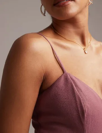 Rochie lunga ASOS, roz pudra inchis Roz
