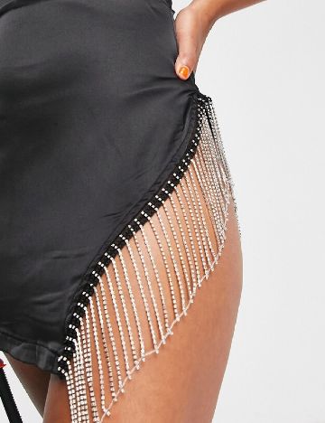 Rochie scurta Femme Luxe, negru