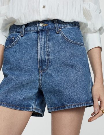 Pantaloni scurti Mango, albastru