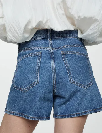 Pantaloni scurti Mango, albastru Albastru
