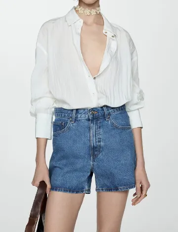 Pantaloni scurti Mango, albastru Albastru