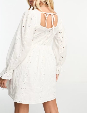 Rochie scurta Asos Maternity, alb