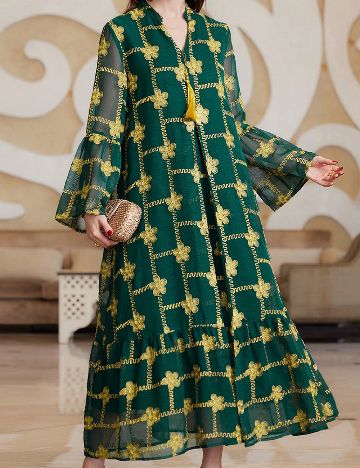 Rochie lunga SHEIN, verde