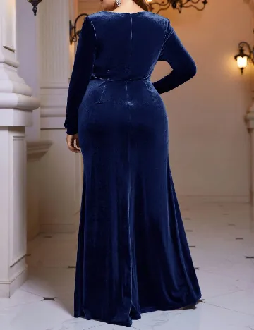Rochie lunga SHEIN CURVE, albastru Albastru