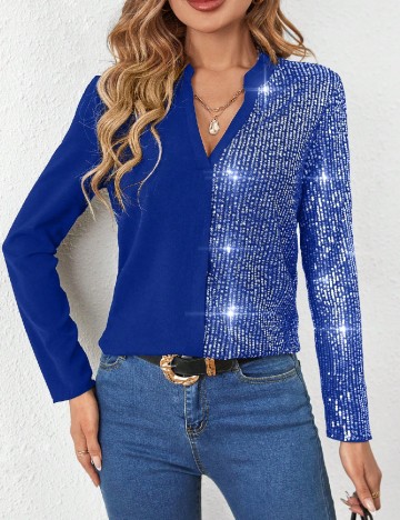 Bluza SHEIN, albastru