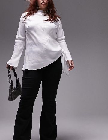 Bluza Top Shop Plus Size, alb
