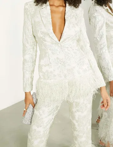 Pantaloni ASOS, ecru Alb