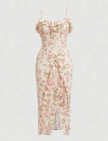 Rochie medie SHEIN, crem Crem