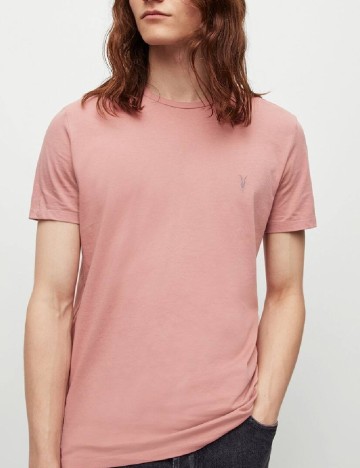 Tricou ALLSAINTS, roz pudra