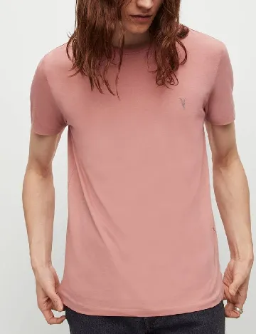 Tricou ALLSAINTS, roz pudra Roz