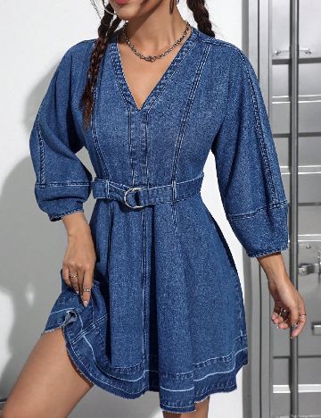 Rochie scurta SHEIN, albastru