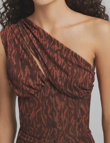 Rochie scurta Bershka, maro Maro