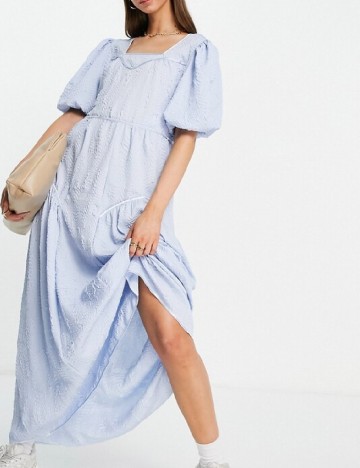 Rochie lunga Vila, albastru